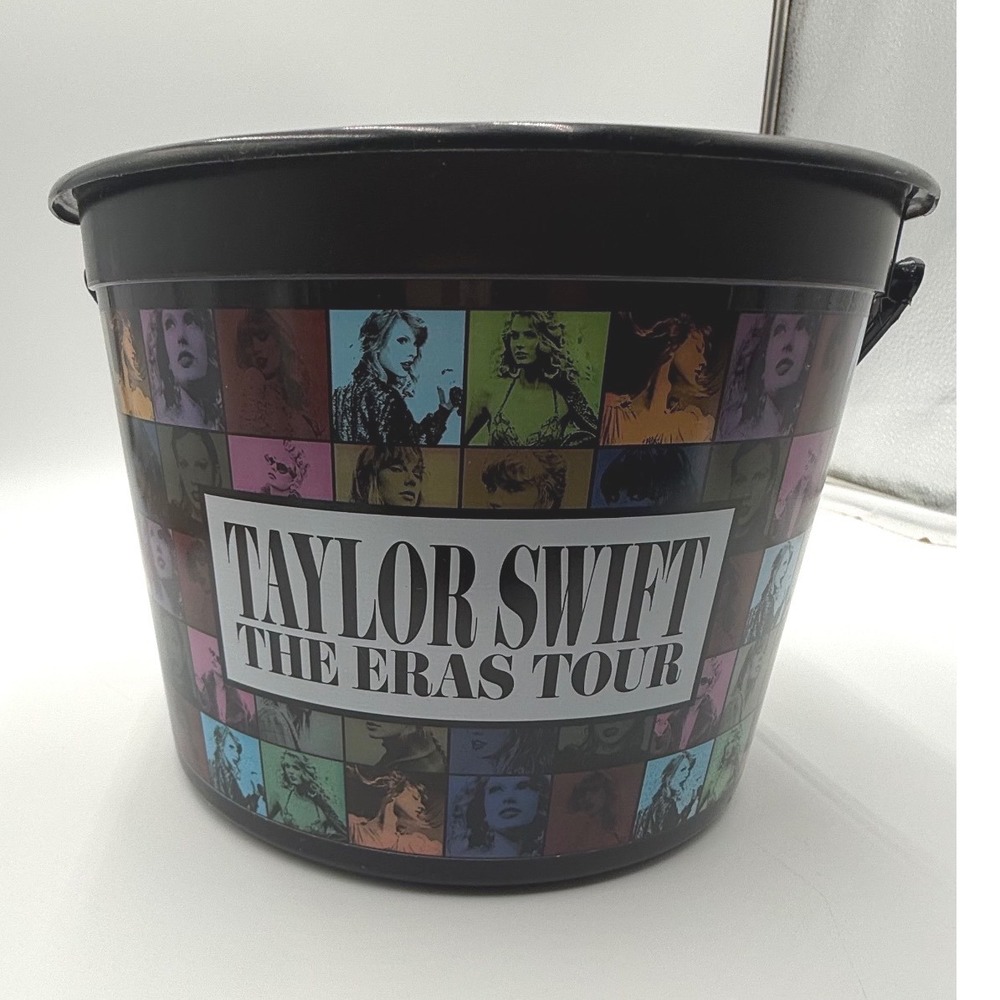 Taylor Swift The Eras Tour Popcorn Bucket Black Movie Theater Merch Collectible